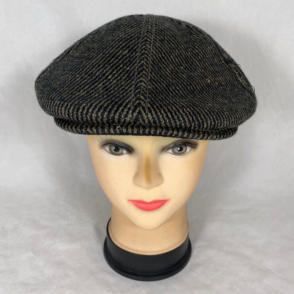 Scala Flat Cap  MW117 Black/Olive SZ L/XL NWOT